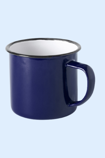 Metalen Koffiemok met oor basic