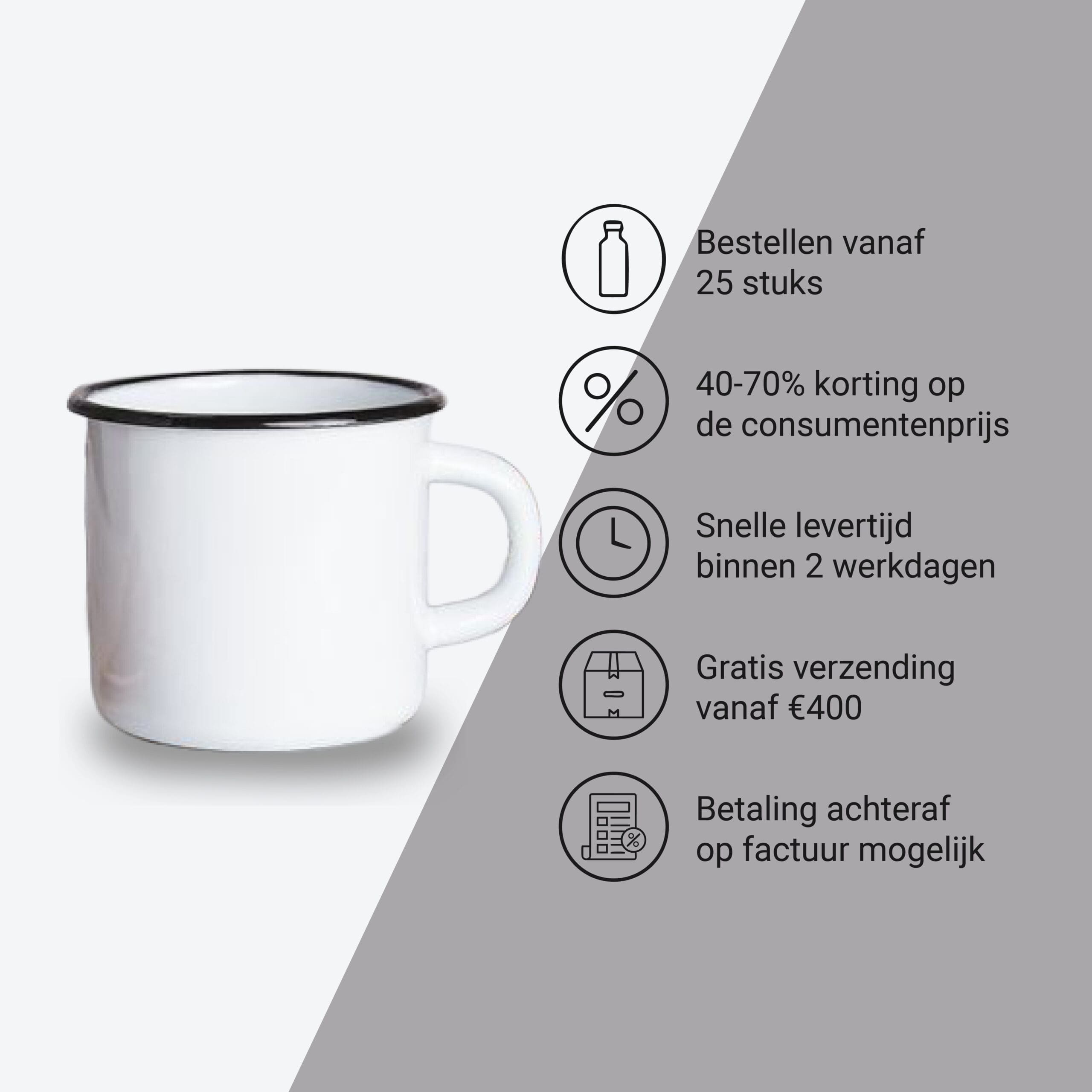 Premium Emaille Beker - Afbeelding 8
