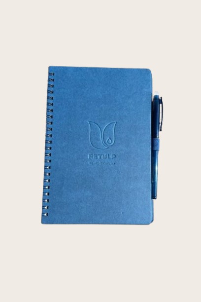 retulp herbruikbaar notitieboekje blauw