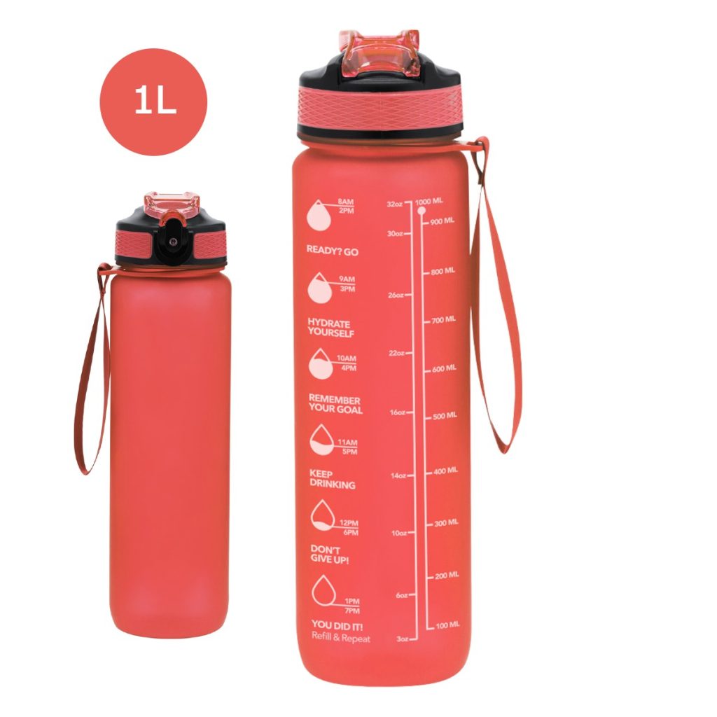 grote drinkfles met rietje 1 liter