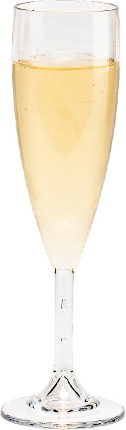plastic champagne glazen happy glass