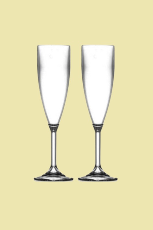 Happy Glass Champagne glas 2 stuks