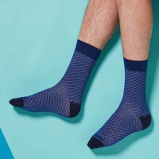 healthy seas socks heren blauw