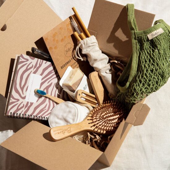 herbruikbare eco producten gift set