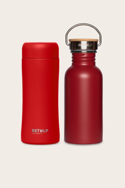 retulp thermosbeker waterfles rvs