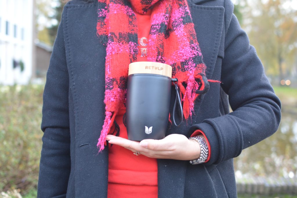 Retulp Big Mug food container voor warme lunch onderweg in de herfst