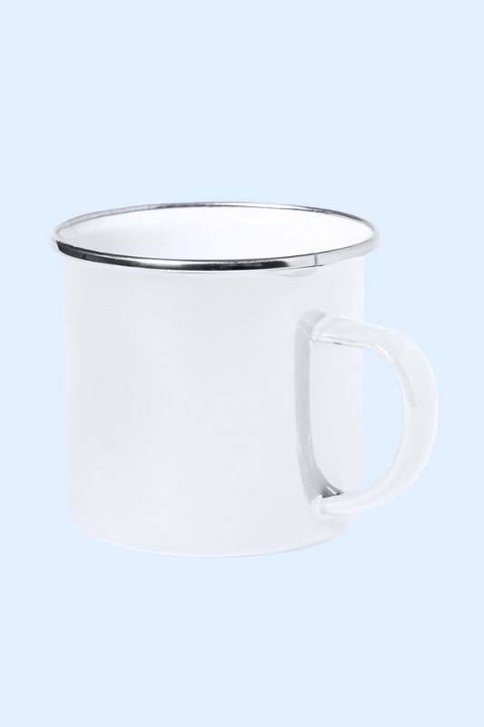 Metalen Mok 380 ml Wit