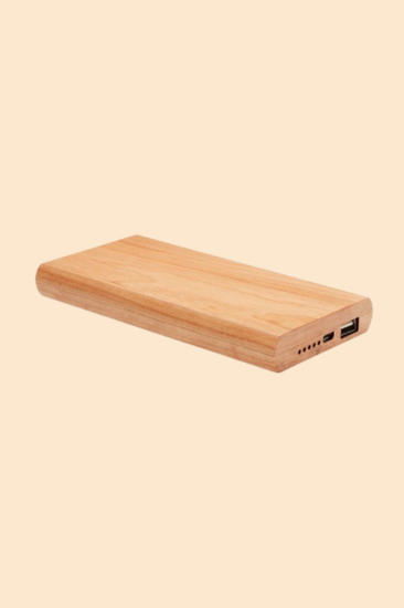 bamboe powerbank noodpakket