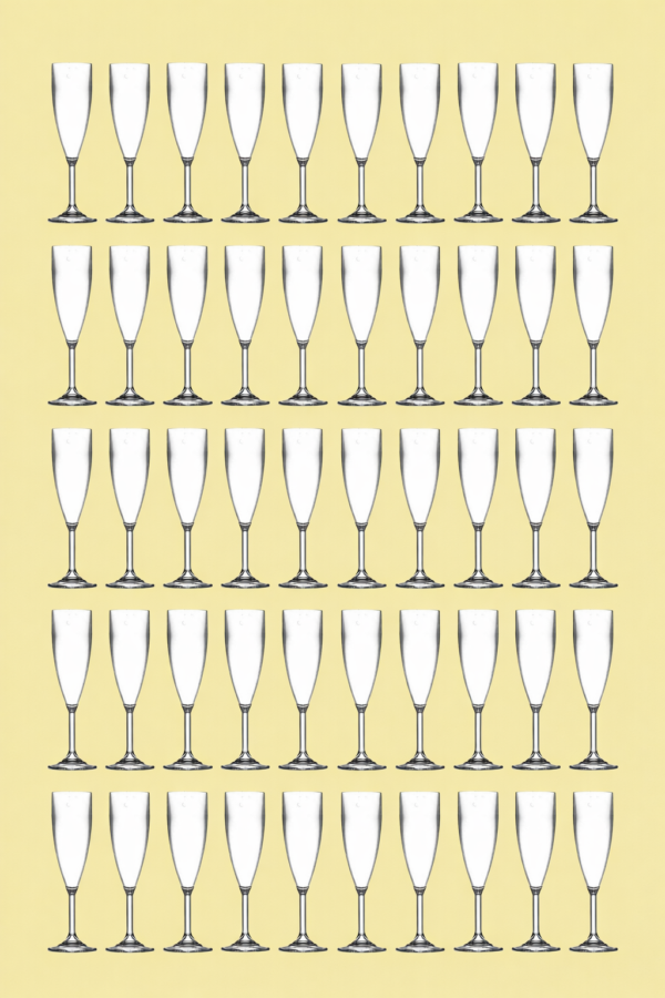 Happy Glass Champagne glas 54 stuks