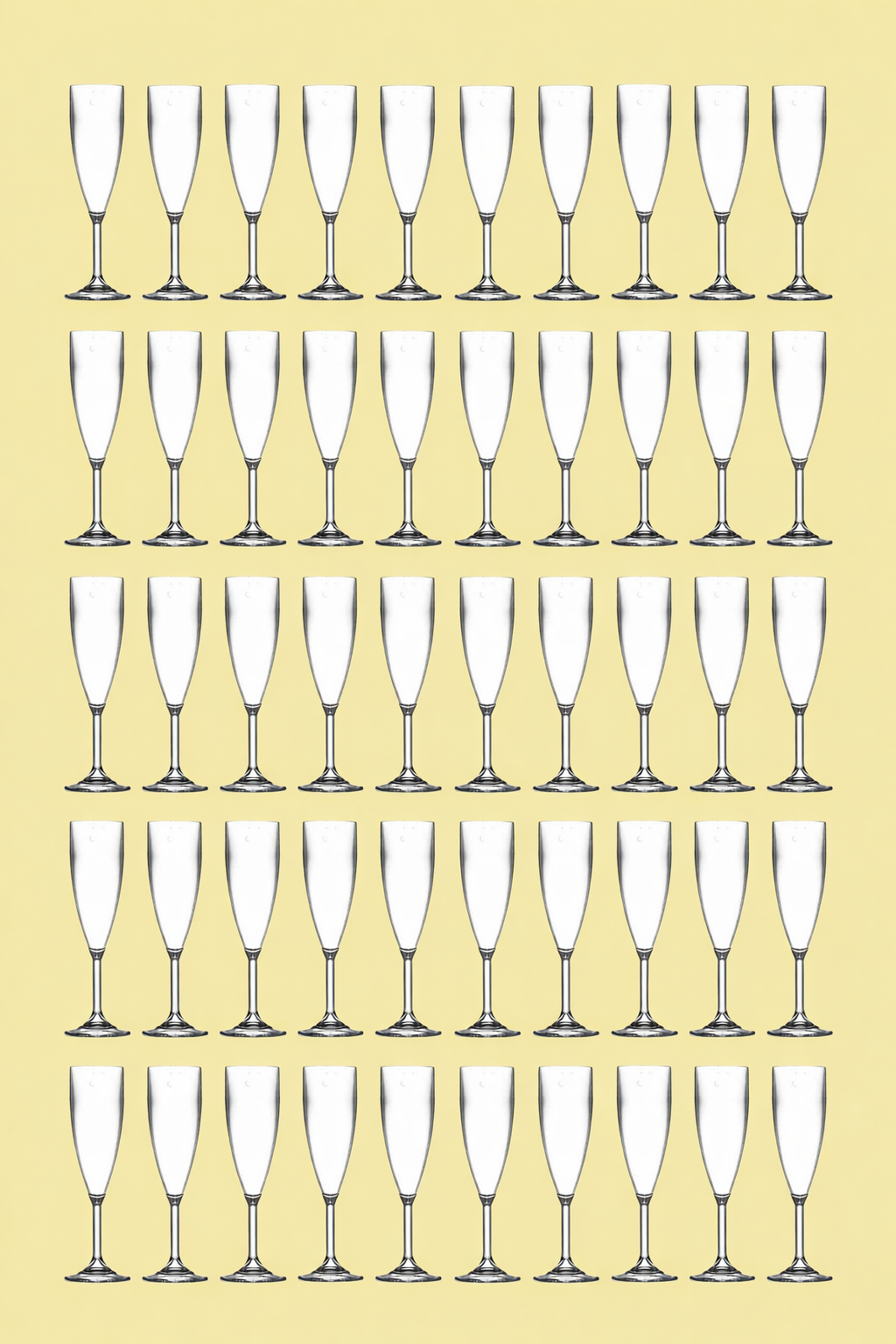 Happy Glass Champagne glas 54 stuks