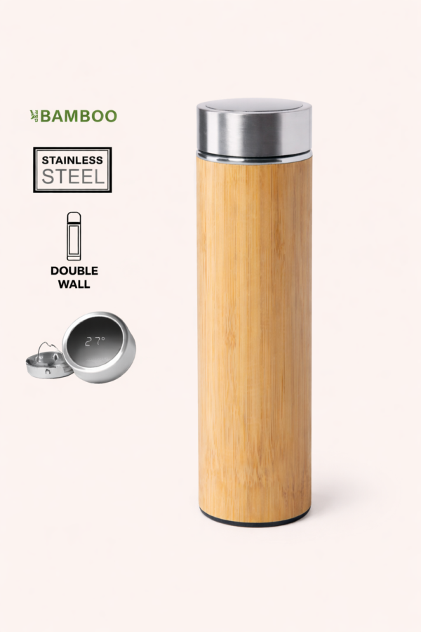 Thermosfles met temperatuurindicator 500 ml