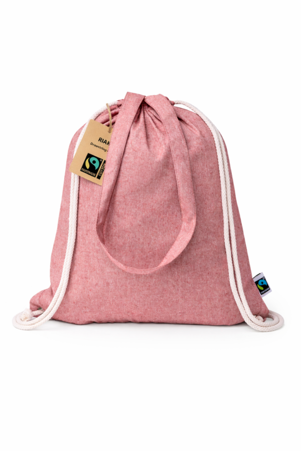 katoenen rugzak met trekkoord