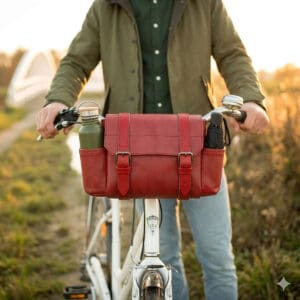 Fietsstuurtas Retulp met vakken upcycling