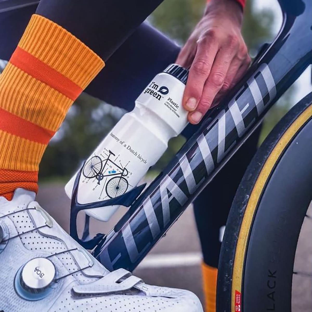 Retulp bio bidon suikerriet bidonhouder fietsen