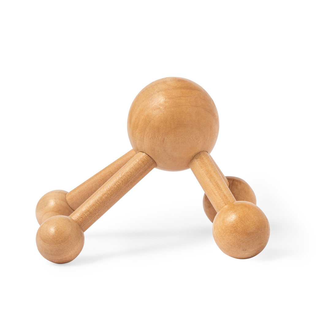 Houten Massageapparaat met 4 Massageballen - Afbeelding 3