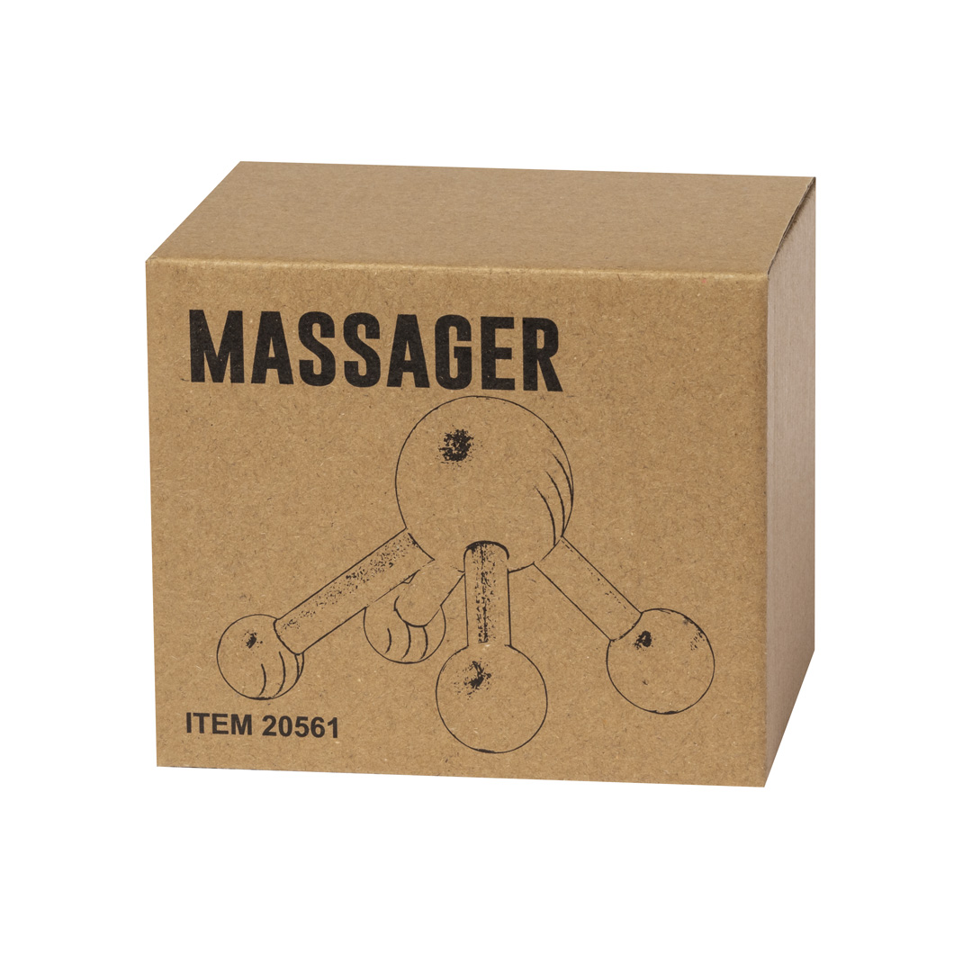 Houten Massageapparaat met 4 Massageballen - Afbeelding 2