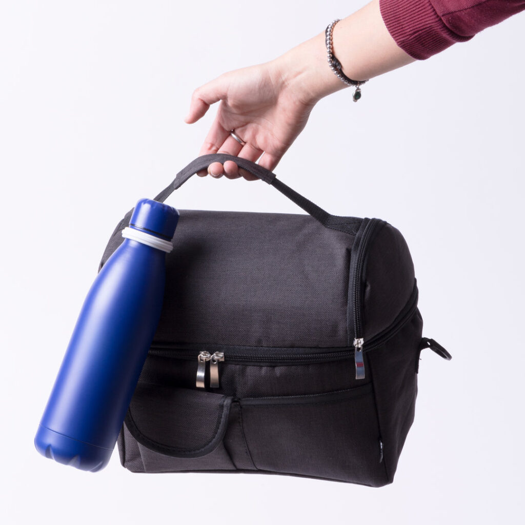 Flessenhanger voor drinkfles van siliconen.
