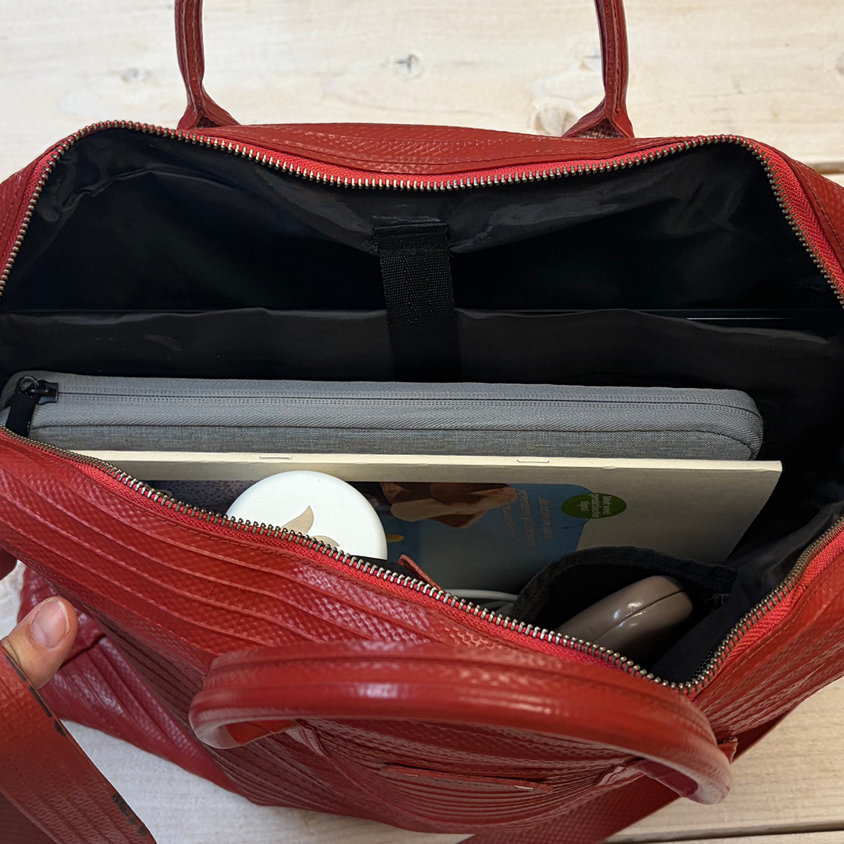 Retulp alternatief laptoptas brandweerslang dagelijks gebruik duurzaam cadeau vrijwilligers