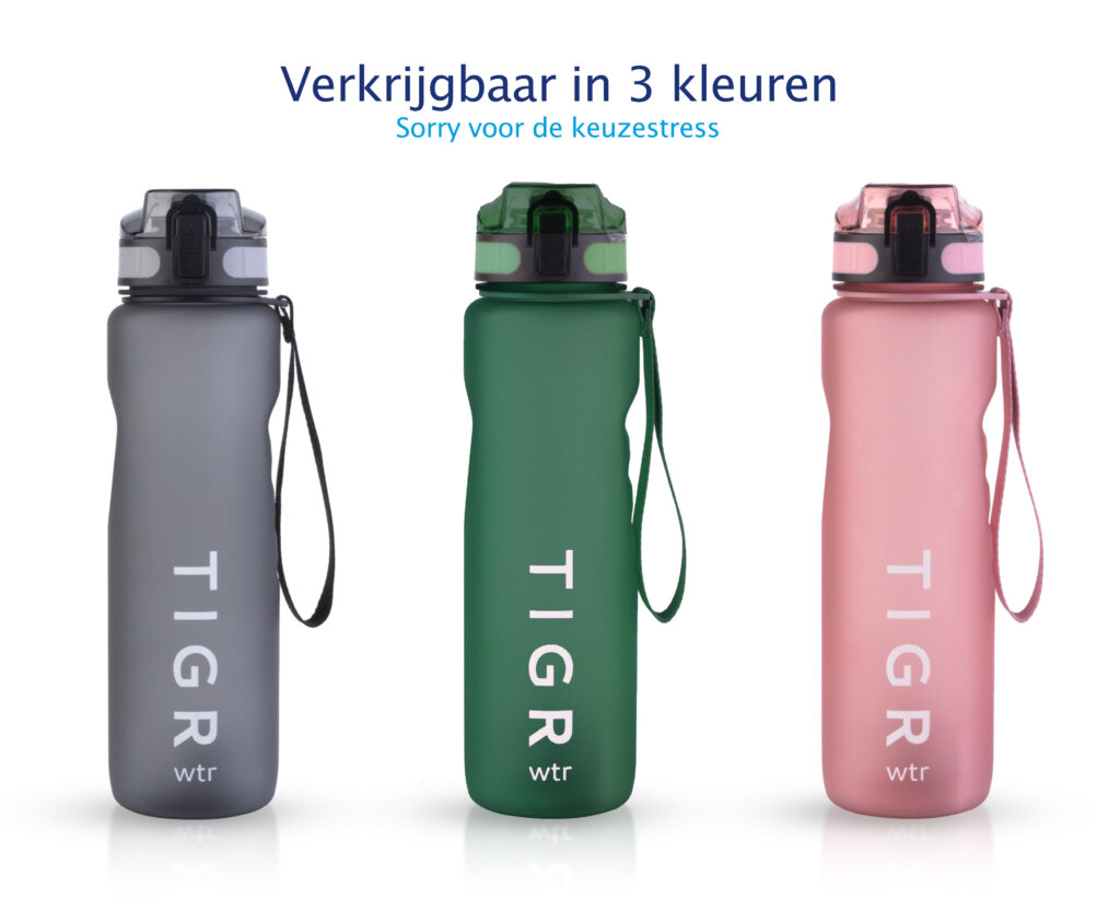 Tigr The Athlete sportfles met maataanduiding.